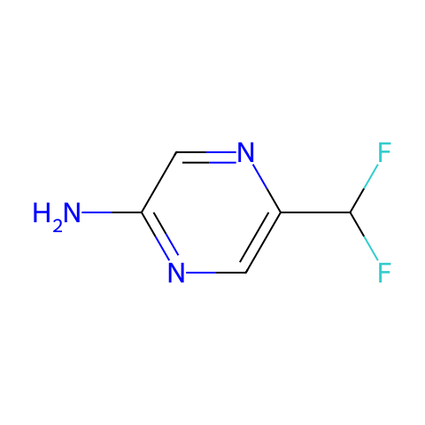 5-(difluoromethyl)pyrazin-2-amine结构图
