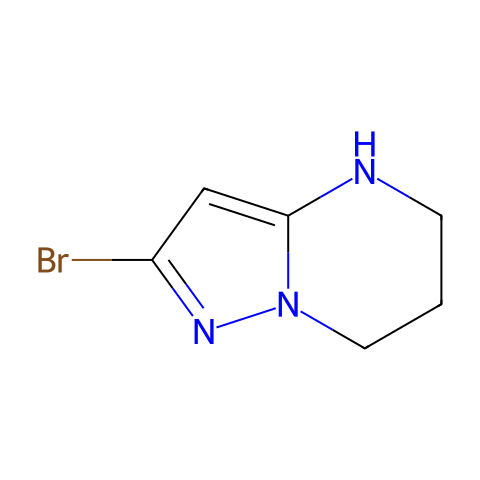 2-bromo-4,5,6,7-tetrahydropyrazolo[1,5-a]pyrimidine结构图
