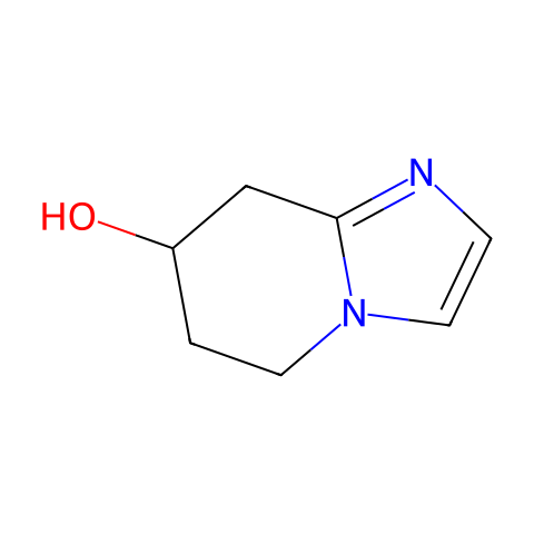 7-羟基-5,6,7,8-四氢咪唑[1,2-a]吡啶结构图
