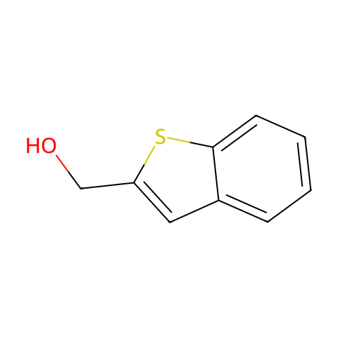 1-苯并噻吩-2-甲醇结构图