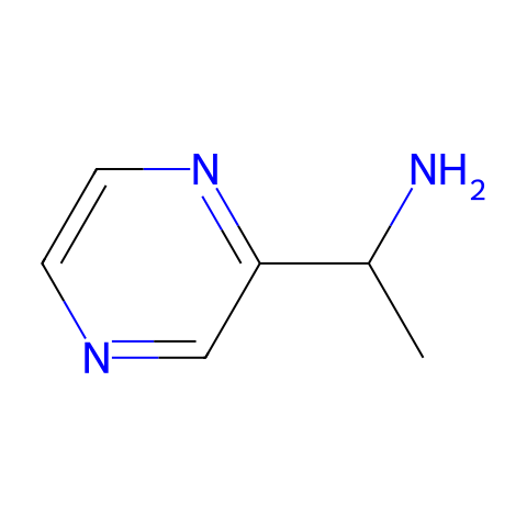 1-PYRAZIN-2-YL-ETHYLAMINE结构图
