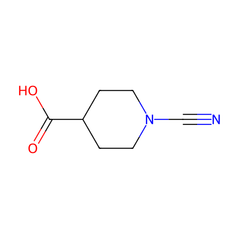 4-Piperidinecarboxylicacid,1-cyano-(9CI)结构图