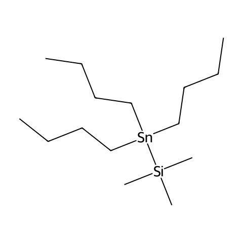 三甲基(三丁基锡烷基)硅烷结构图