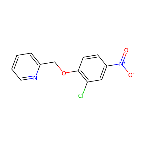 2-[(2-Chloro-4-nitrophenoxy)methyl]pyridine结构图