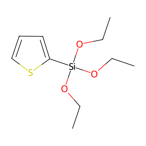 三乙氧基-2-噻吩基硅烷结构图