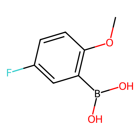 5-氟-2-甲氧基苯硼酸 (含不同量的酸酐)结构图