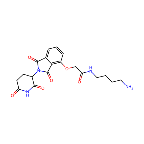 Thalidomide-O-amido-C4-NH2结构图