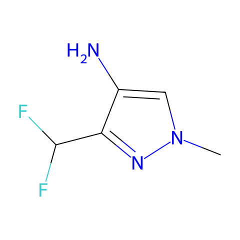 3-(difluoromethyl)-1-methyl-1H-pyrazol-4-amine结构图