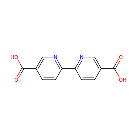 2,2′-联吡啶-5,5′-二羧酸结构图