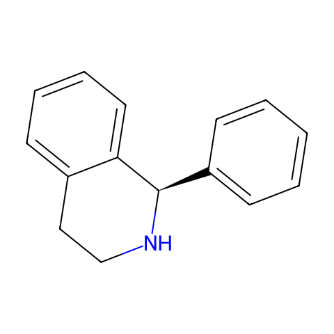 (R)-1-苯基-1,2,3,4-四氢异喹啉结构图