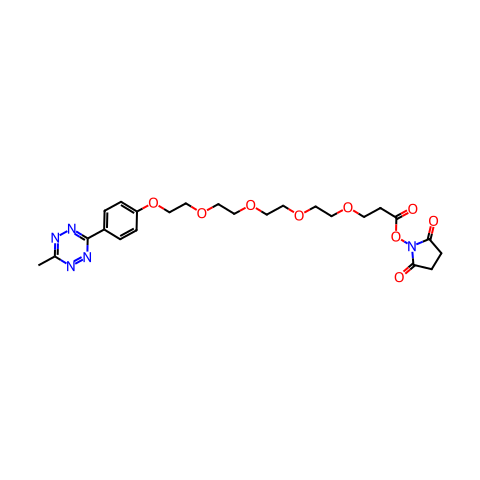 甲基四嗪-PEG4-NHS酯结构图