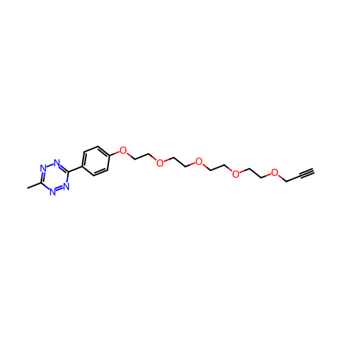 METHYLTETRAZINE-PEG4-ALKYNE结构图