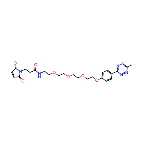 METHYLTETRAZINE-PEG4-MALEIMIDE结构图