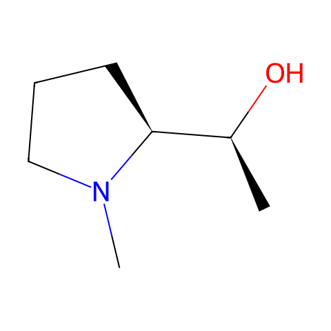 (1S)-1-[(2S)-1-methylpyrrolidin-2-yl]ethanol结构图