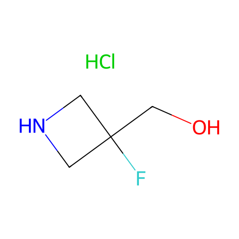 (3-氟代氮杂环丁烷-3-基)甲醇盐酸盐结构图