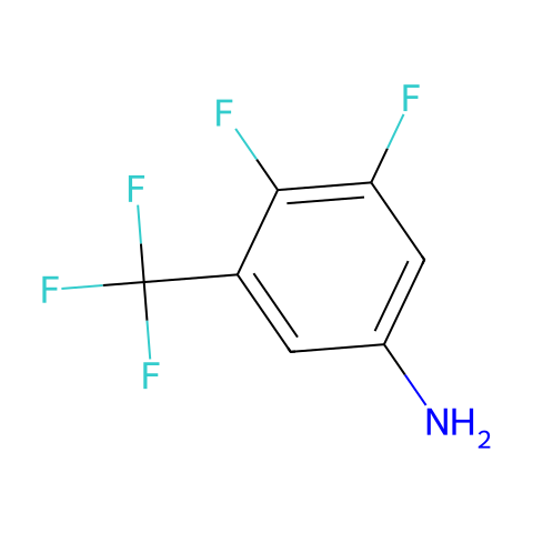 3,4-二氟-5-(三氟甲基)苯胺结构图