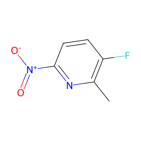3-fluoro-2-methyl-6-nitro-pyridine结构图