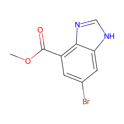 methyl 6-bromo-3H-benzimidazole-4-carboxylate结构图