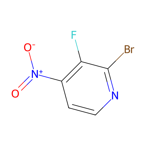 2-bromo-3-fluoro-4-nitro-pyridine结构图