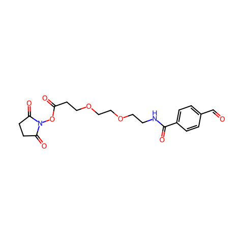 Ald-Ph-amido-PEG2-C2-NHS ester结构图