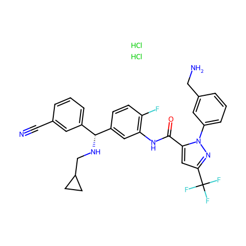 Berotralstat dihydrochloride结构图