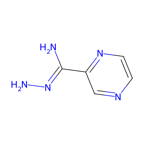PYRAZINE-2-CARBOXIMIDOHYDRAZIDE结构图