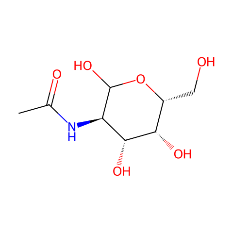 N-乙酰-D-半乳糖胺结构图