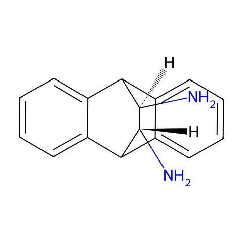 (11R,12R)-9,10-二氢-9,10-乙撑蒽-11,12-二胺结构图