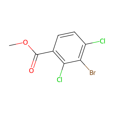 3-溴-2,4-二氯苯甲酸甲酯结构图