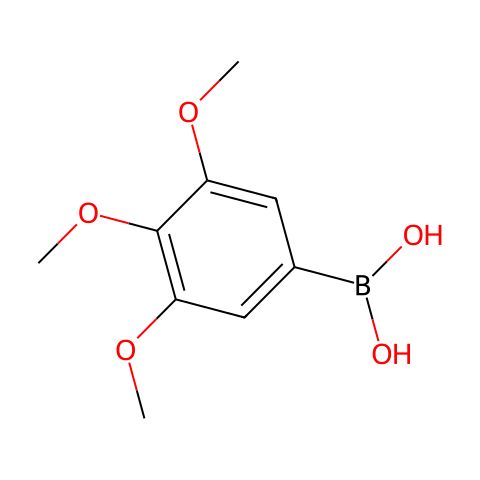 3,4,5-三甲氧基苯硼酸 (含不同量的酸酐)结构图