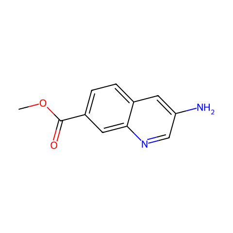 methyl 3-aminoquinoline-7-carboxylate结构图