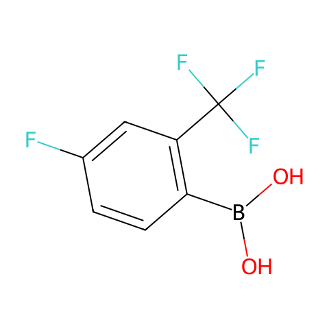 4-氟-2-(三氟甲基)苯基硼酸 (含不同量的酸酐)结构图