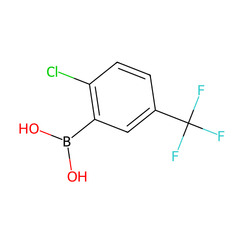2-氯-5-(三氟甲基)苯硼酸结构图
