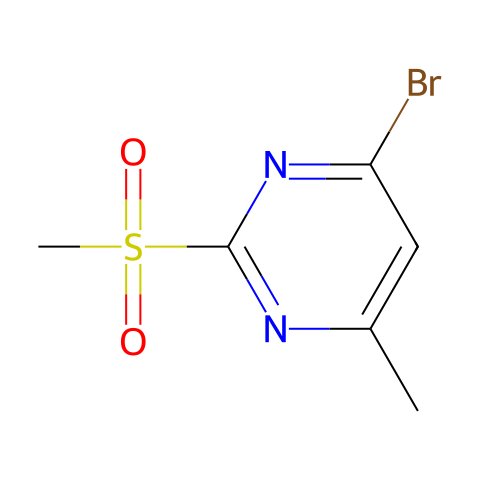 4-Bromo-6-methyl-2-(methylsulfonyl)pyrimidine结构图
