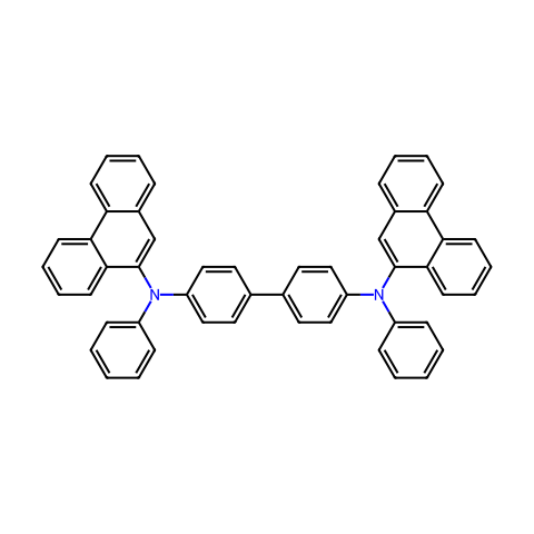 N,N'-二(9-菲基)-N,N'-二苯基联苯胺结构图