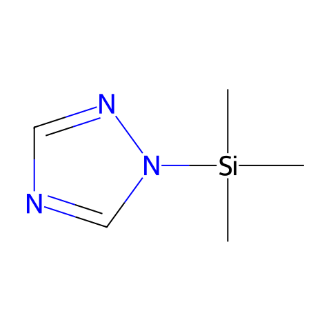 1-三甲基甲硅烷基-1，2，4-三唑结构图