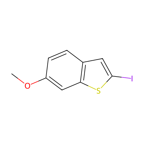Benzo[b]thiophene, 2-iodo-6-methoxy-结构图