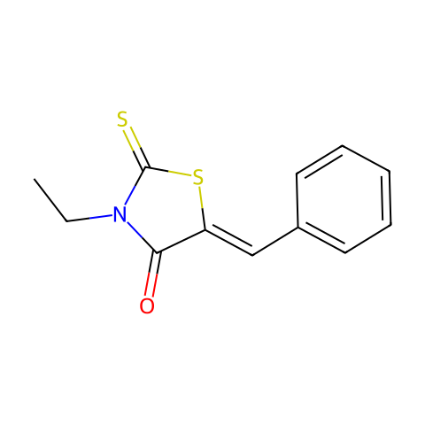 5-Benzylidene-3-ethyl rhodanine结构图