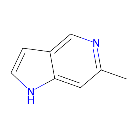 6-甲基-1H-吡咯并[3,2-C]吡啶结构图