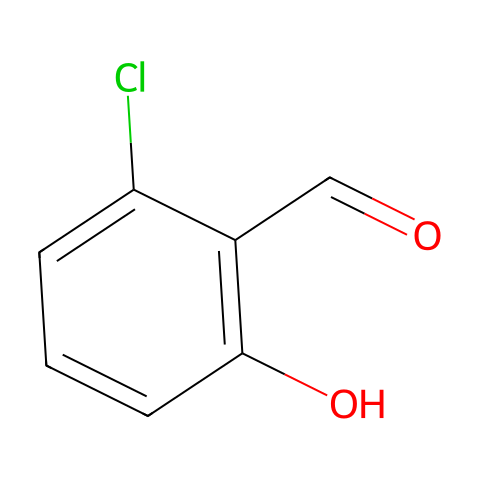 2-氯-6-羟基苯甲醛结构图