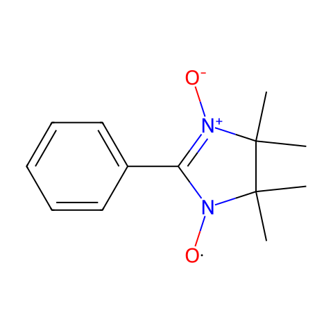 2-苯基-4,4,5,5-四甲基咪唑啉-1-氧代 3-氧化物结构图