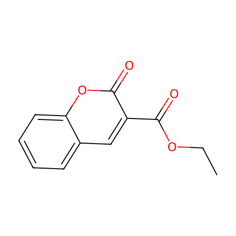 香豆素-3-羧酸乙酯结构图