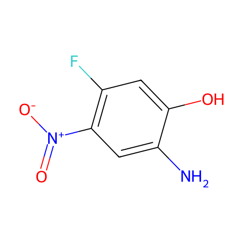 2-Amino-5-fluoro-4-nitro-phenol结构图