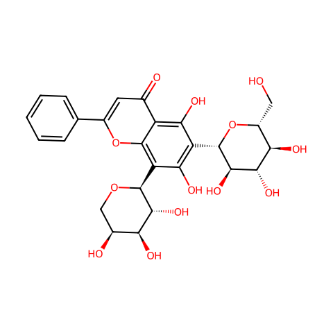 Chrysin 6-C-glucoside 8-C-arabinoside结构图