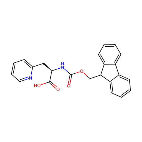 FMOC-D-3-(2-吡啶基)-丙氨酸结构图