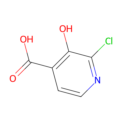 2-氯-3-羟基吡啶-4-羧酸结构图