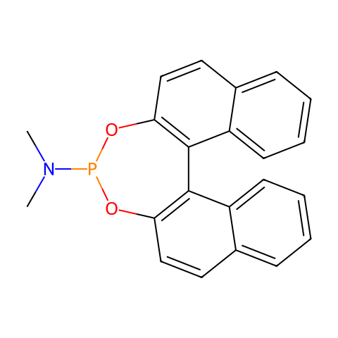 (S)-(+)-(3,5-二氧-4-磷-环庚并[2,1-a;3,4- a′]二萘-4-基)二甲胺结构图