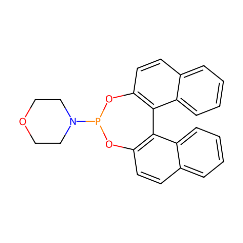 (S)-(+)-(3,5-二氧-4-磷-环庚并[2,1-a;3,4-a']二萘-4-基)吗啉结构图