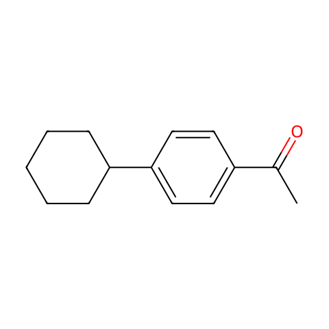4′-环己基苯乙酮结构图