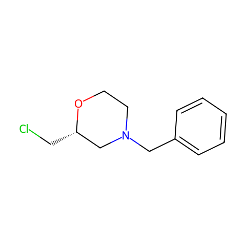 Morpholine, 2-(chloromethyl)-4-(phenylmethyl)-, (R)-结构图